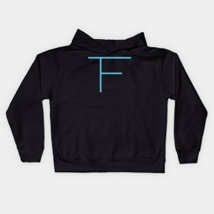 Tissue Faucet blue glow logo Kids Hoodie